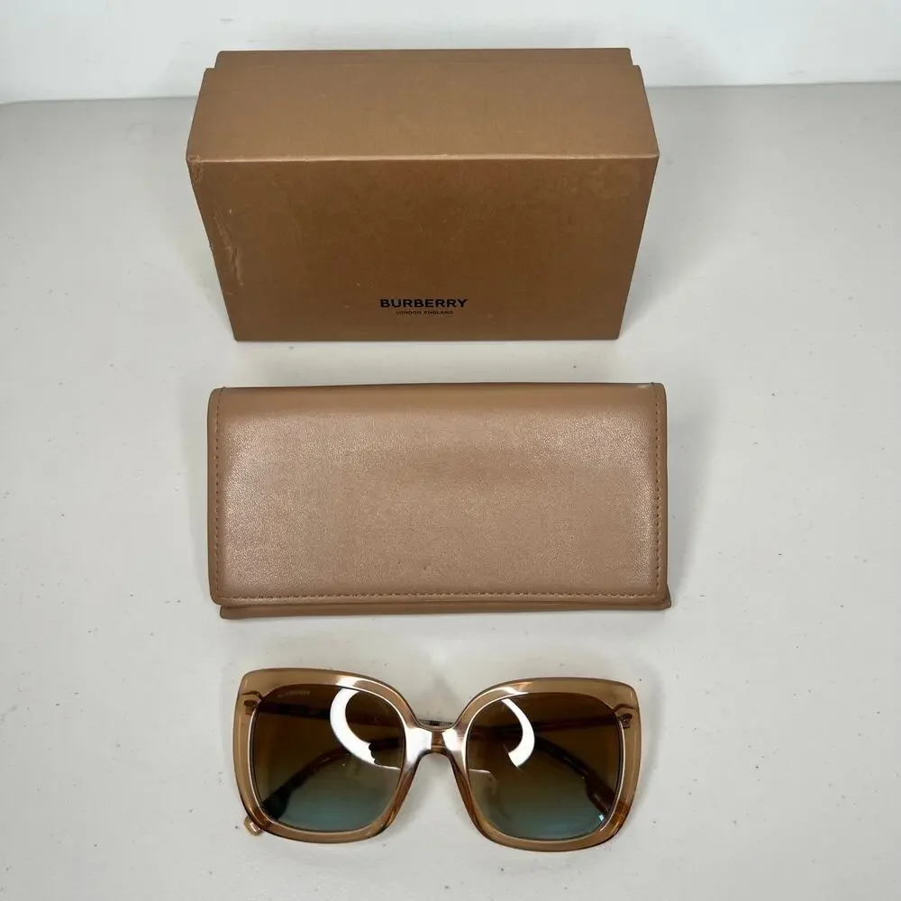 Burberry Tan Square Sunglasses